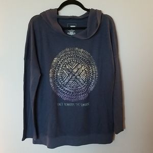 Navy Blue Waffle Hoodie